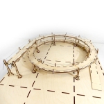 Hacker-Model MC24330R5 - H0 - Rondela  Grundkreis, 1-gleisig für Märklin C, R3, 540°